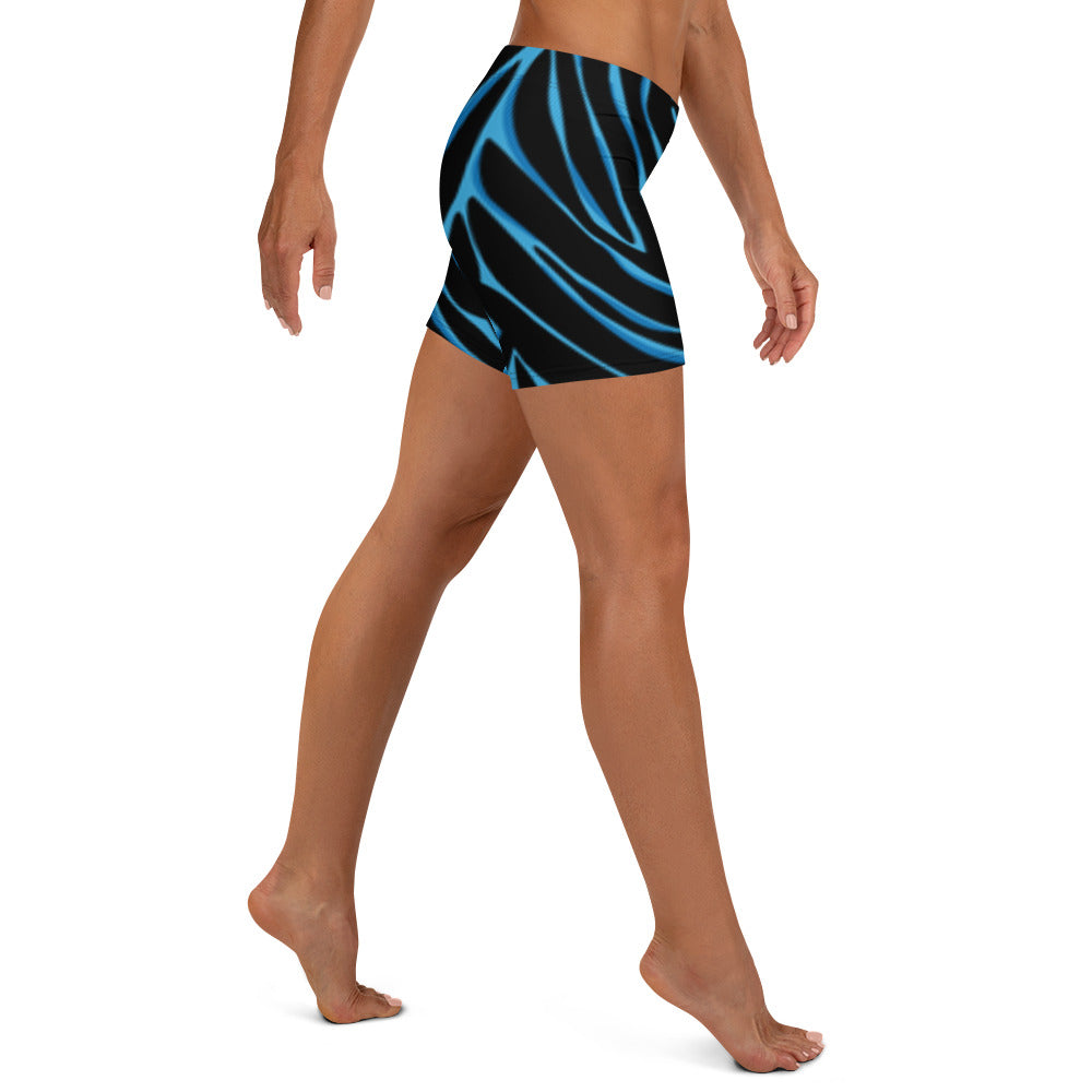 Zebra Print Shorts (Blue &Black)