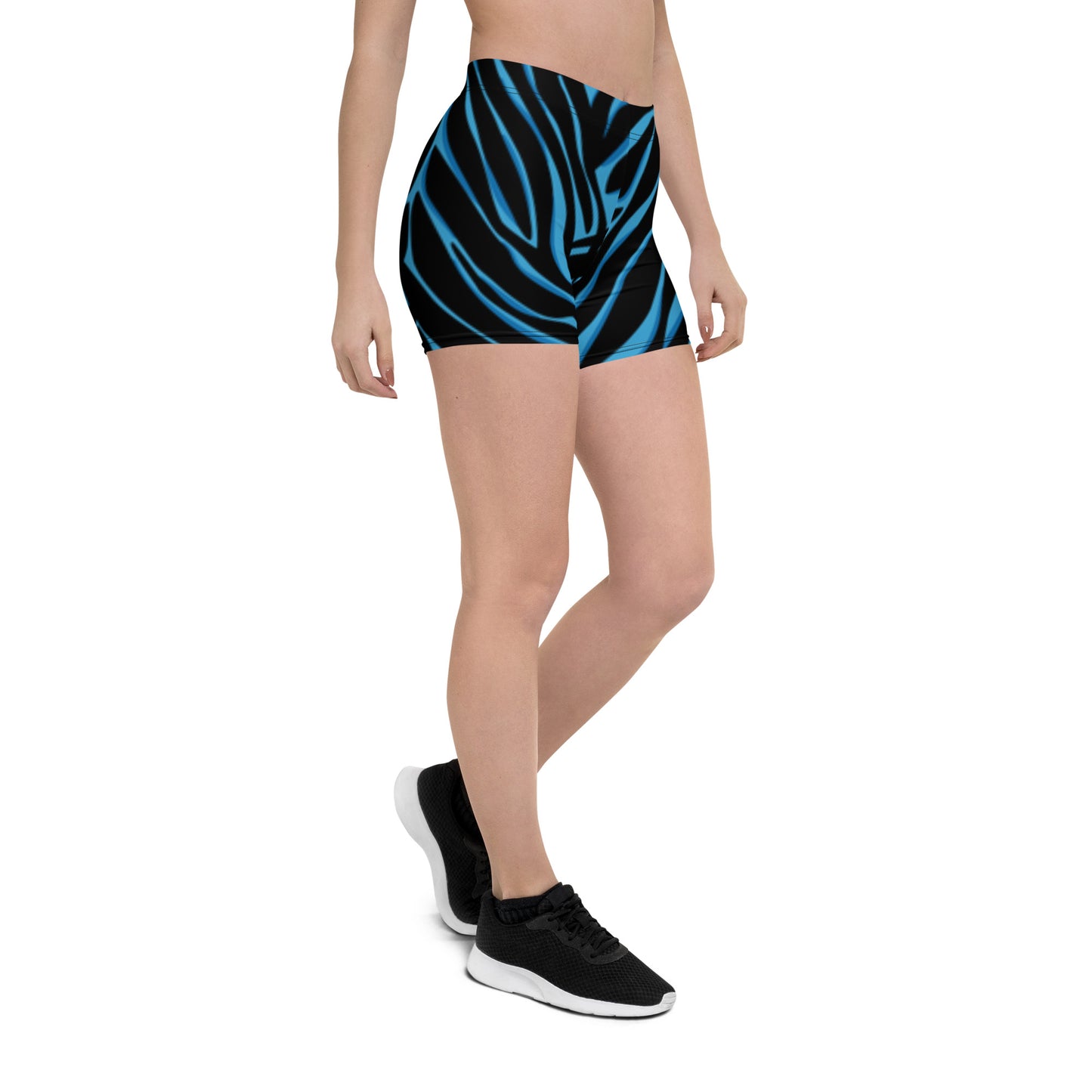 Zebra Print Shorts (Blue &Black)