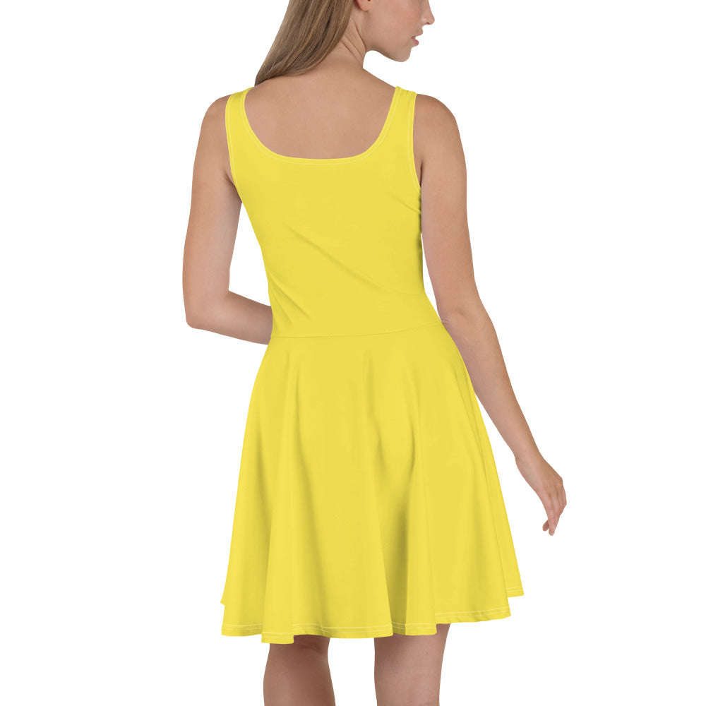 Yellow Skater Dress