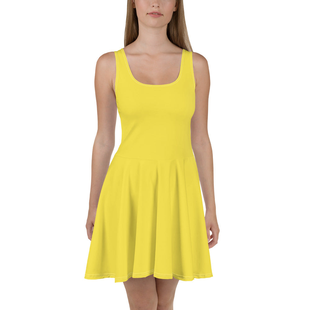 Yellow Skater Dress