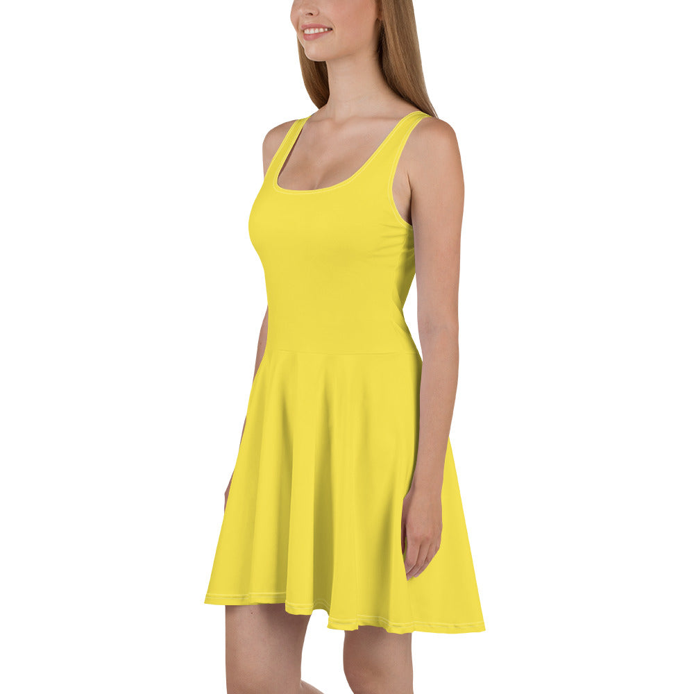 Yellow Skater Dress