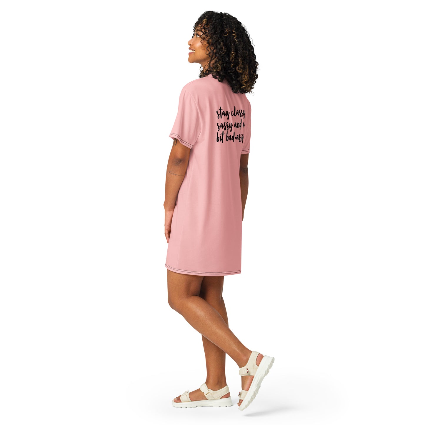 Pink and Sassy T-shirt Dress