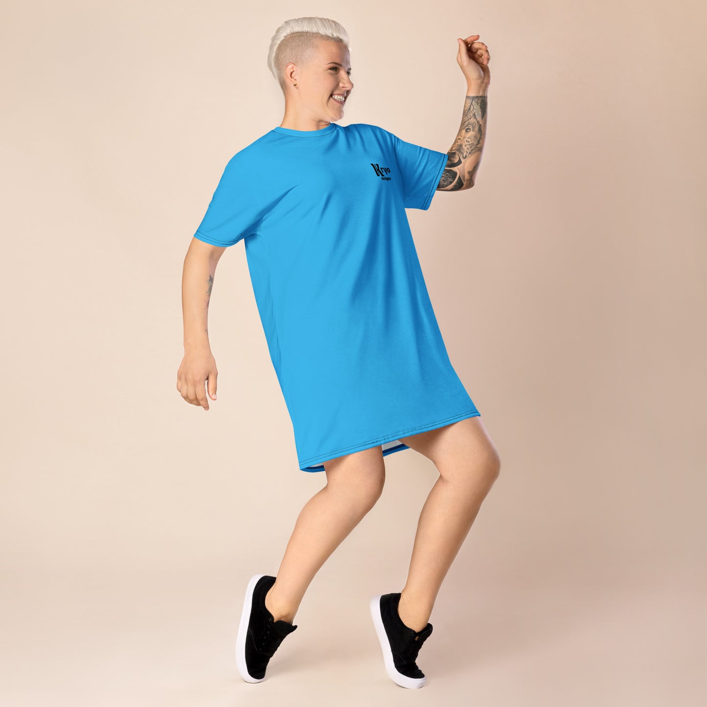 Sky Blue T-shirt dress