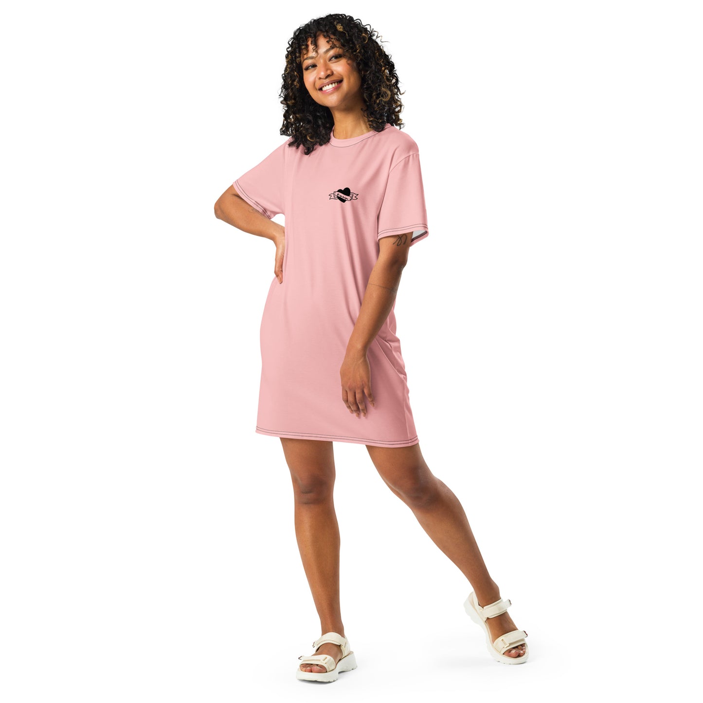 Pink and Sassy T-shirt Dress