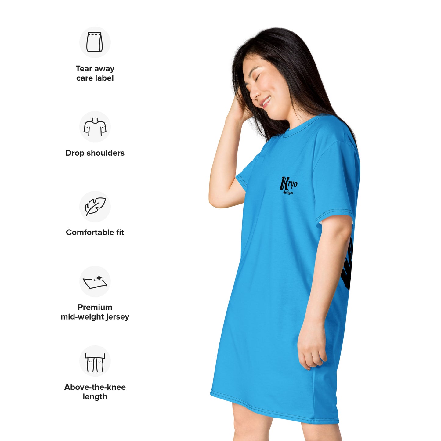 Sky Blue T-shirt dress