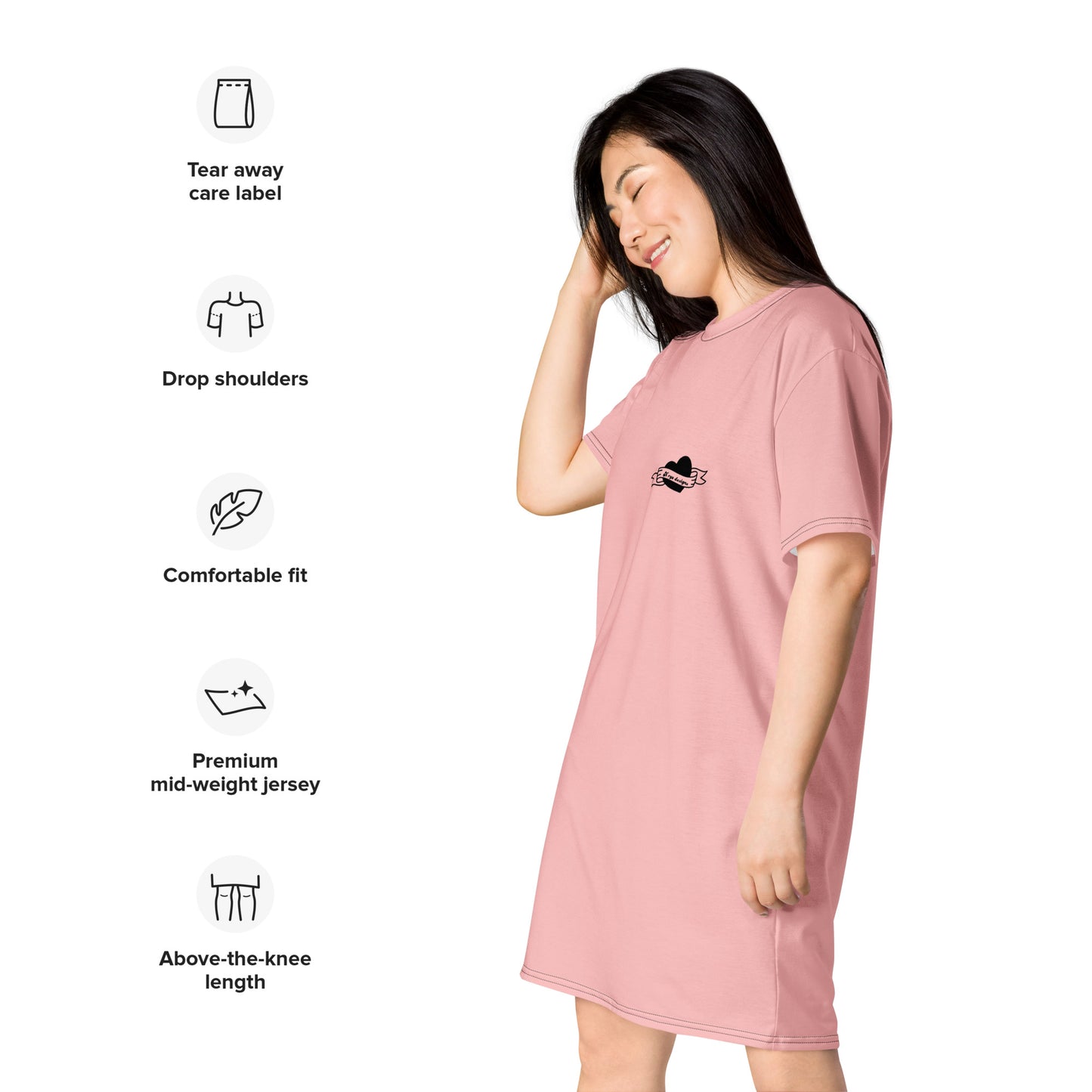 Pink and Sassy T-shirt Dress