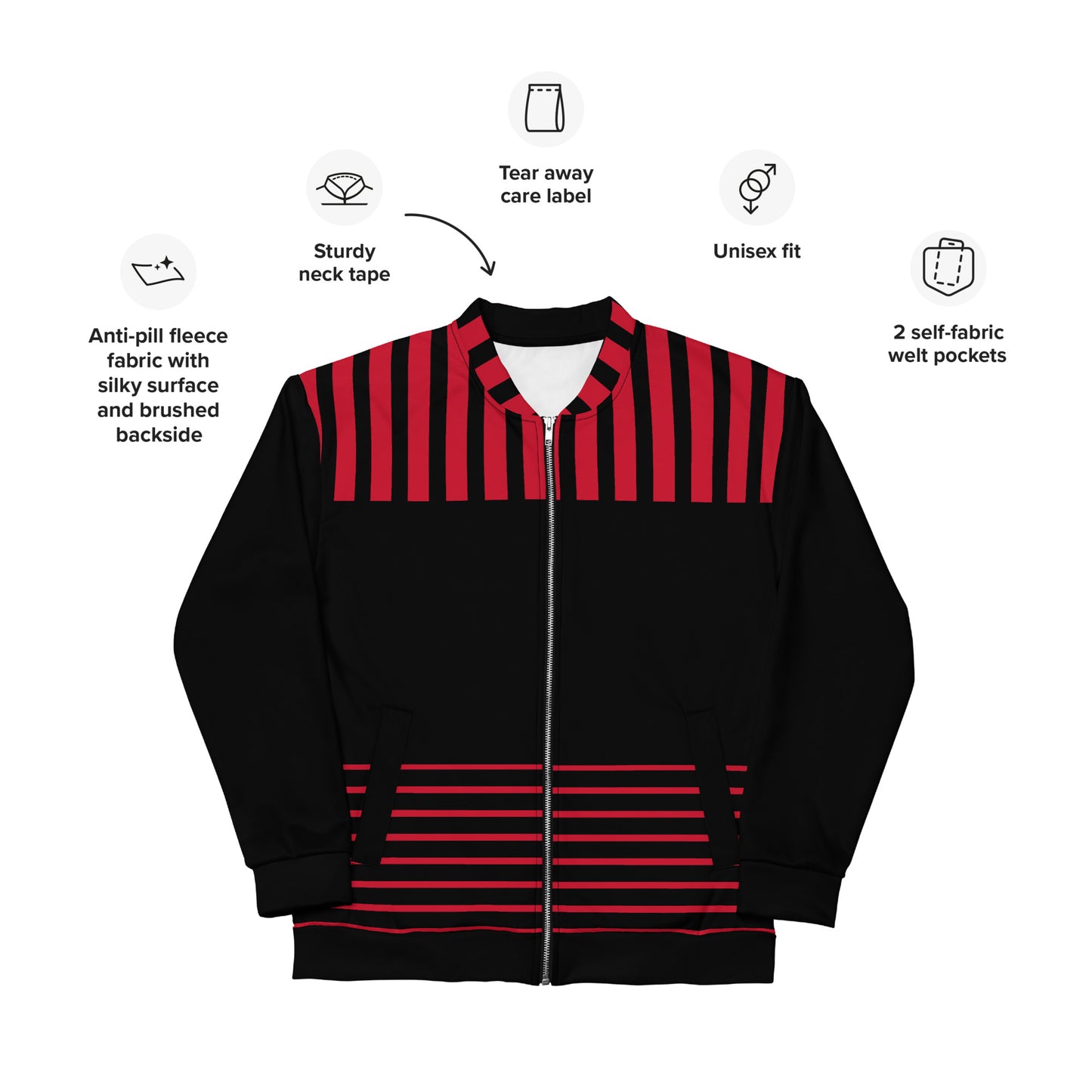 Bomber Jacket (red/black)