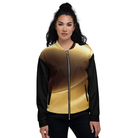 Gold and Black Bomber Jacket