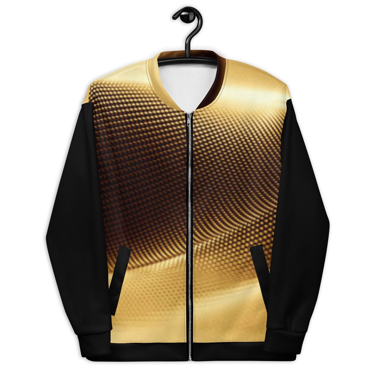 Gold and Black Bomber Jacket