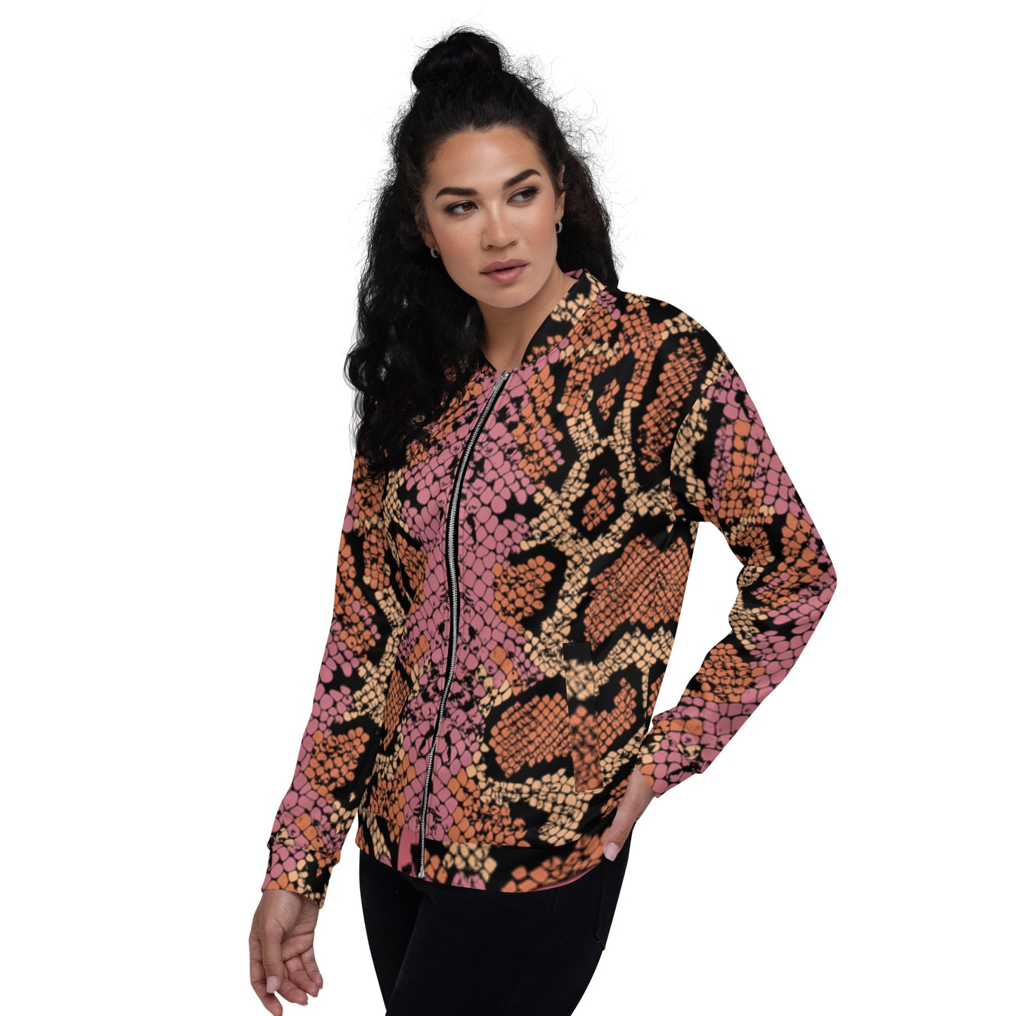 Leopard Print Bomber Jacket