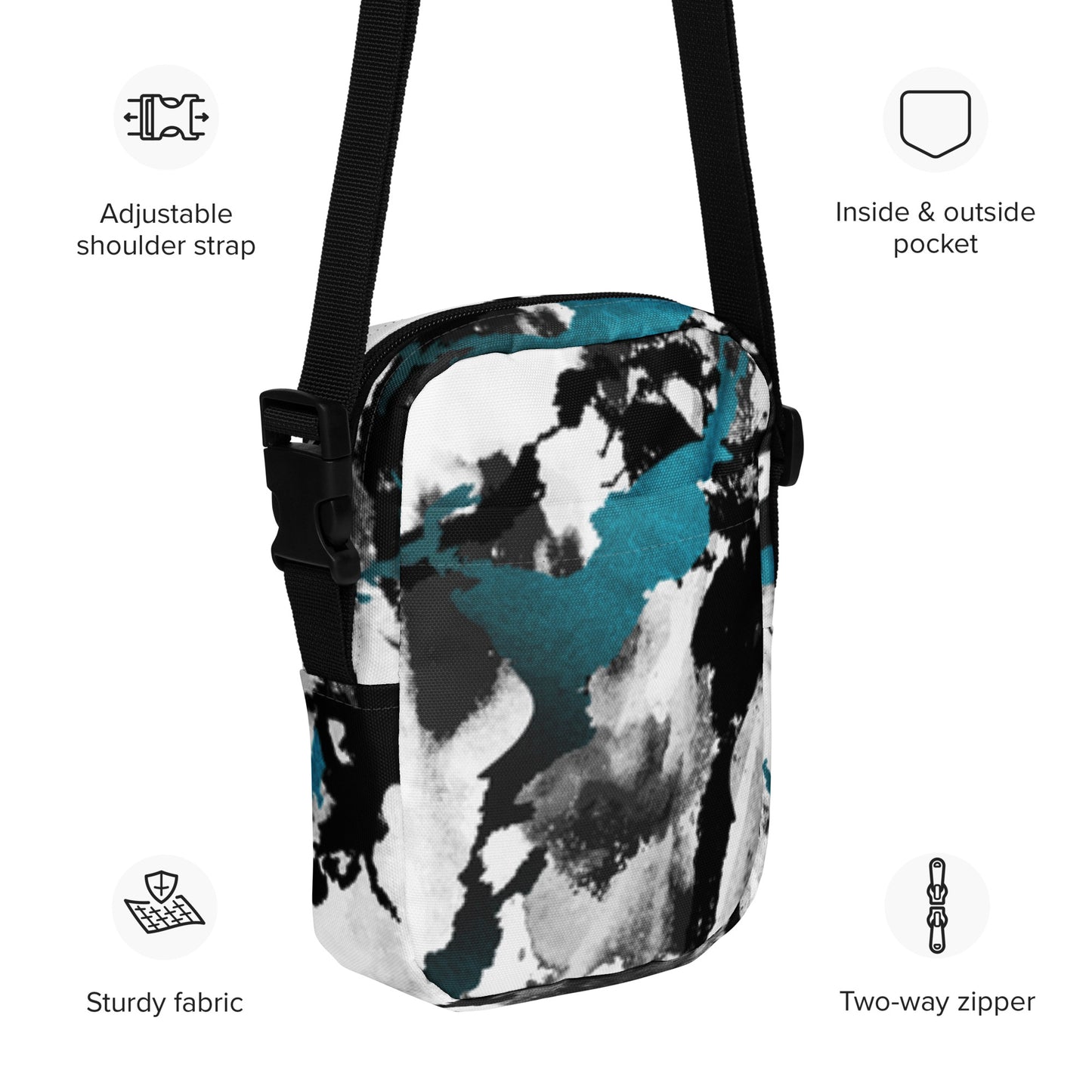 Graphic Harmony Utility Crossbody Bag