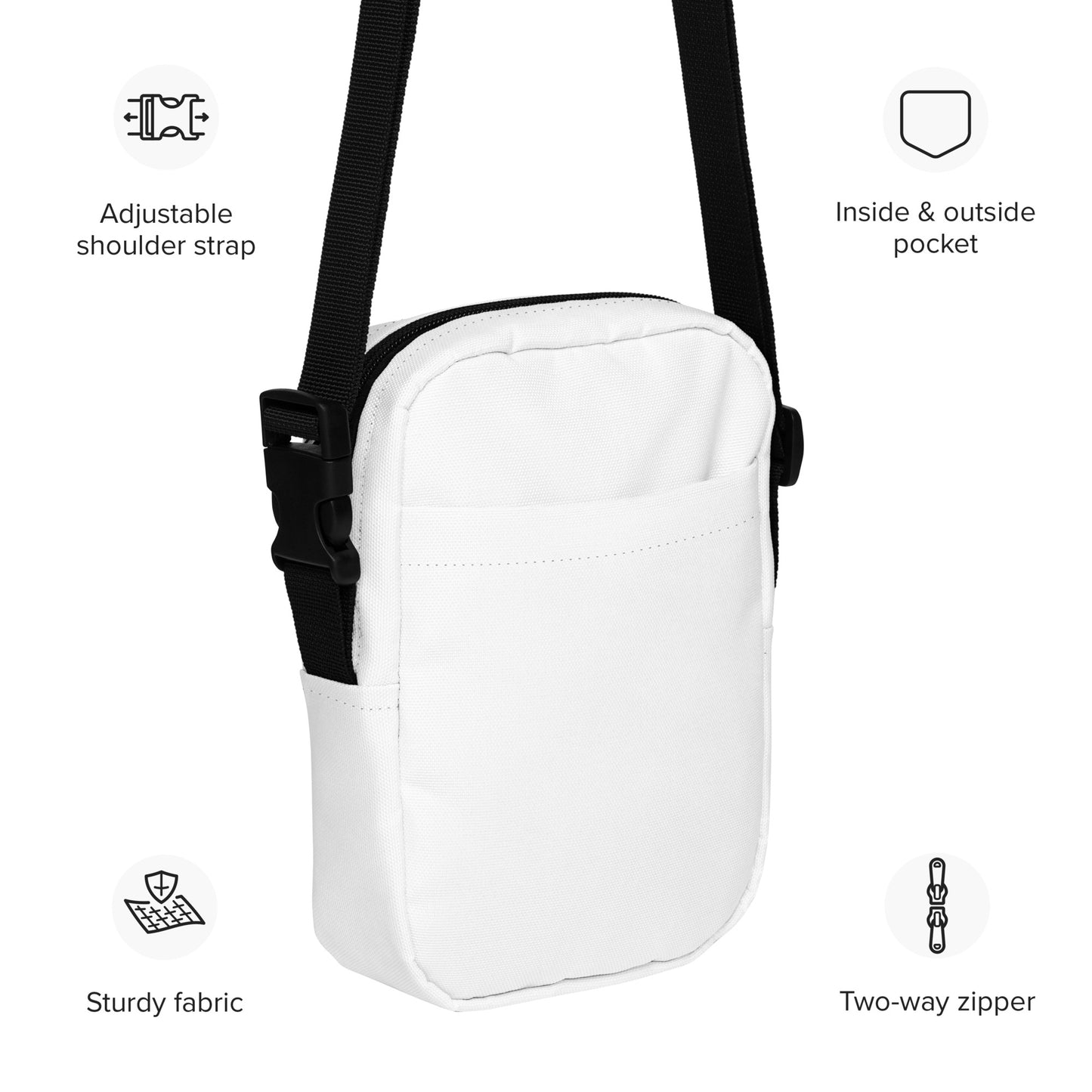 White Utility crossbody bag