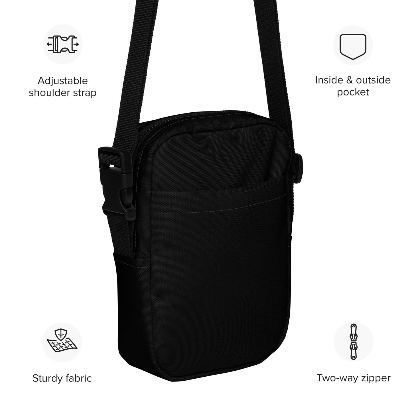 Black Utility crossbody bag