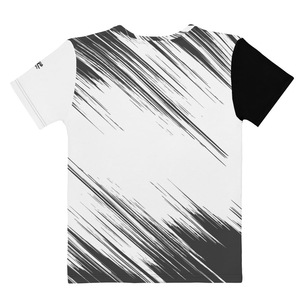 White and Black Women's T-shirt