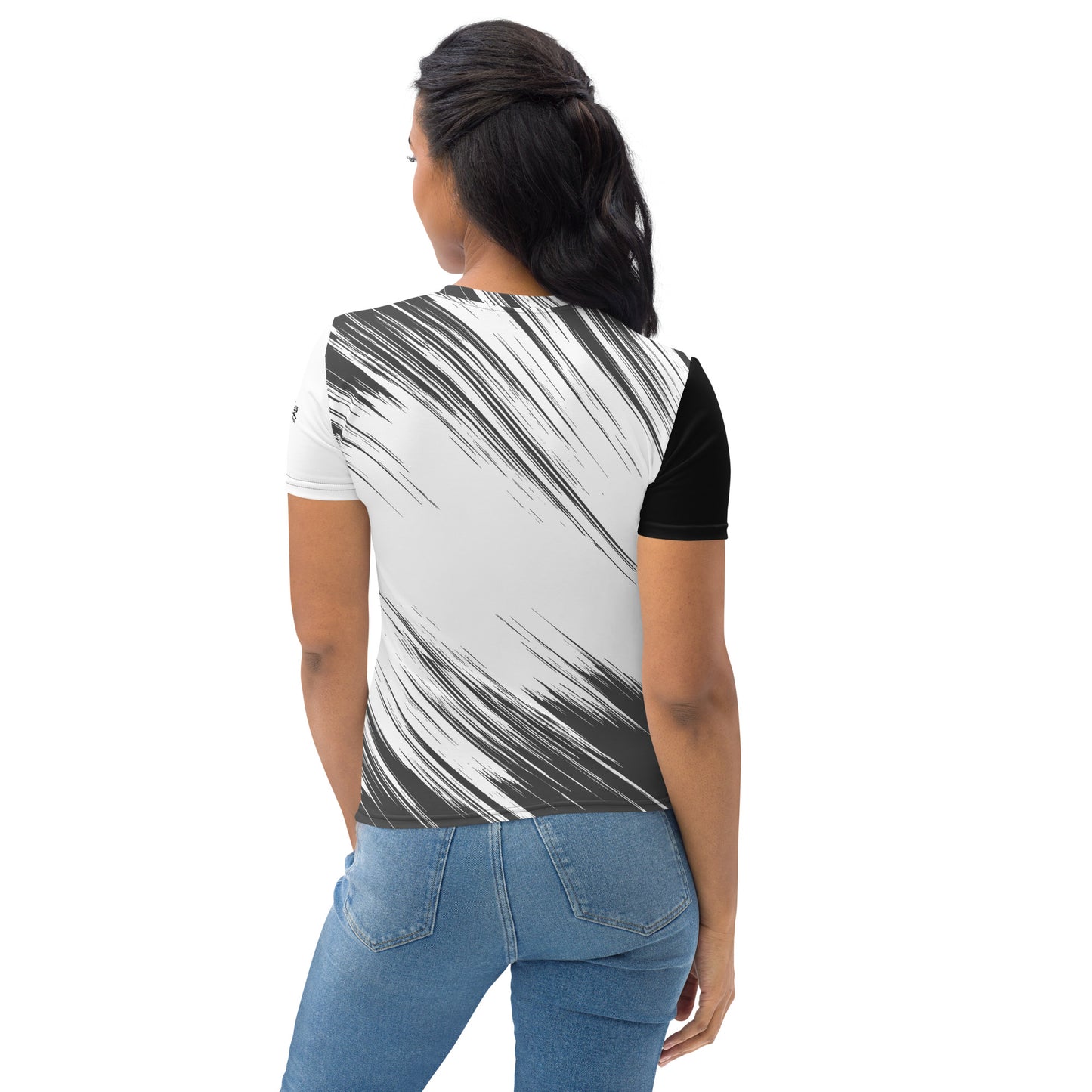 White and Black Women's T-shirt