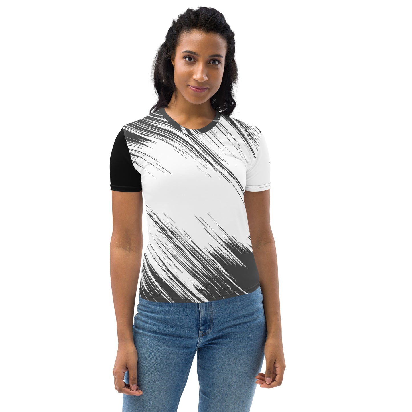 White and Black Women's T-shirt