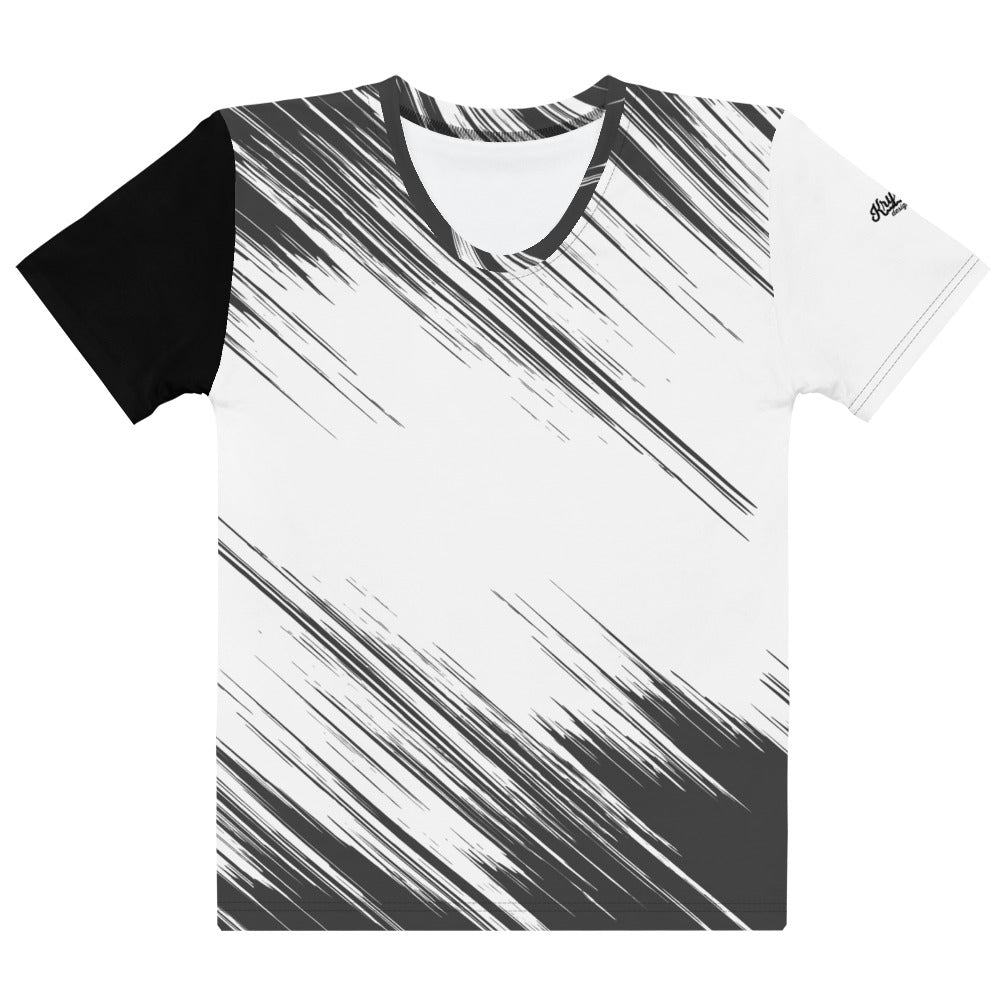 White and Black Women's T-shirt