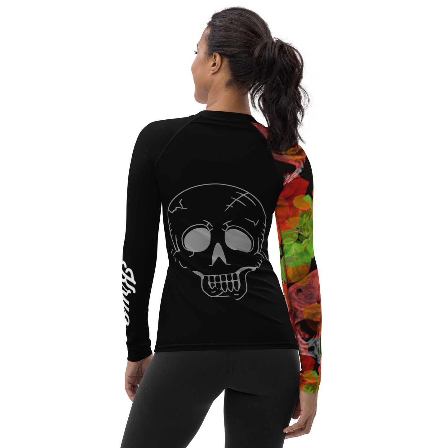 Skull Print Rash Guard