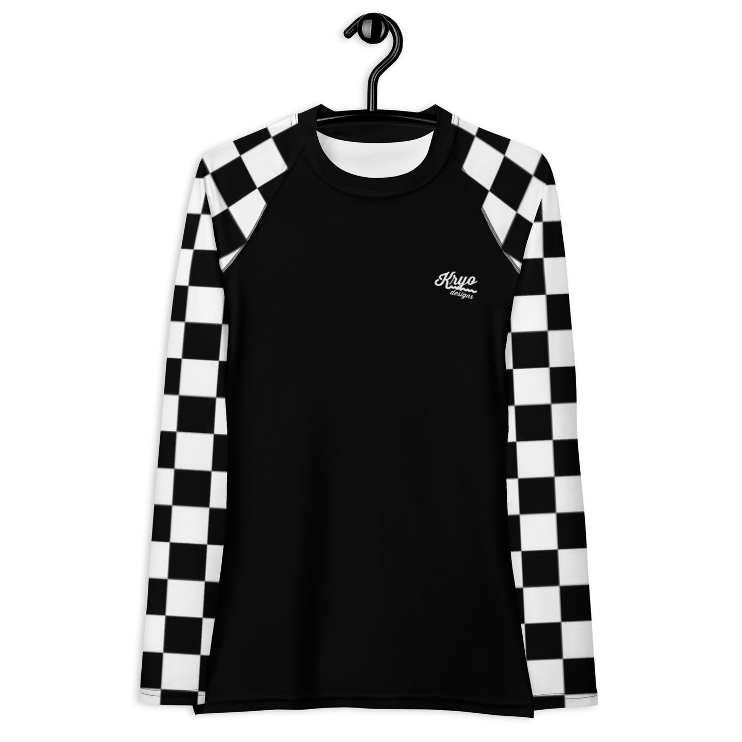 Women's Chequered Sleeve Rash Guard