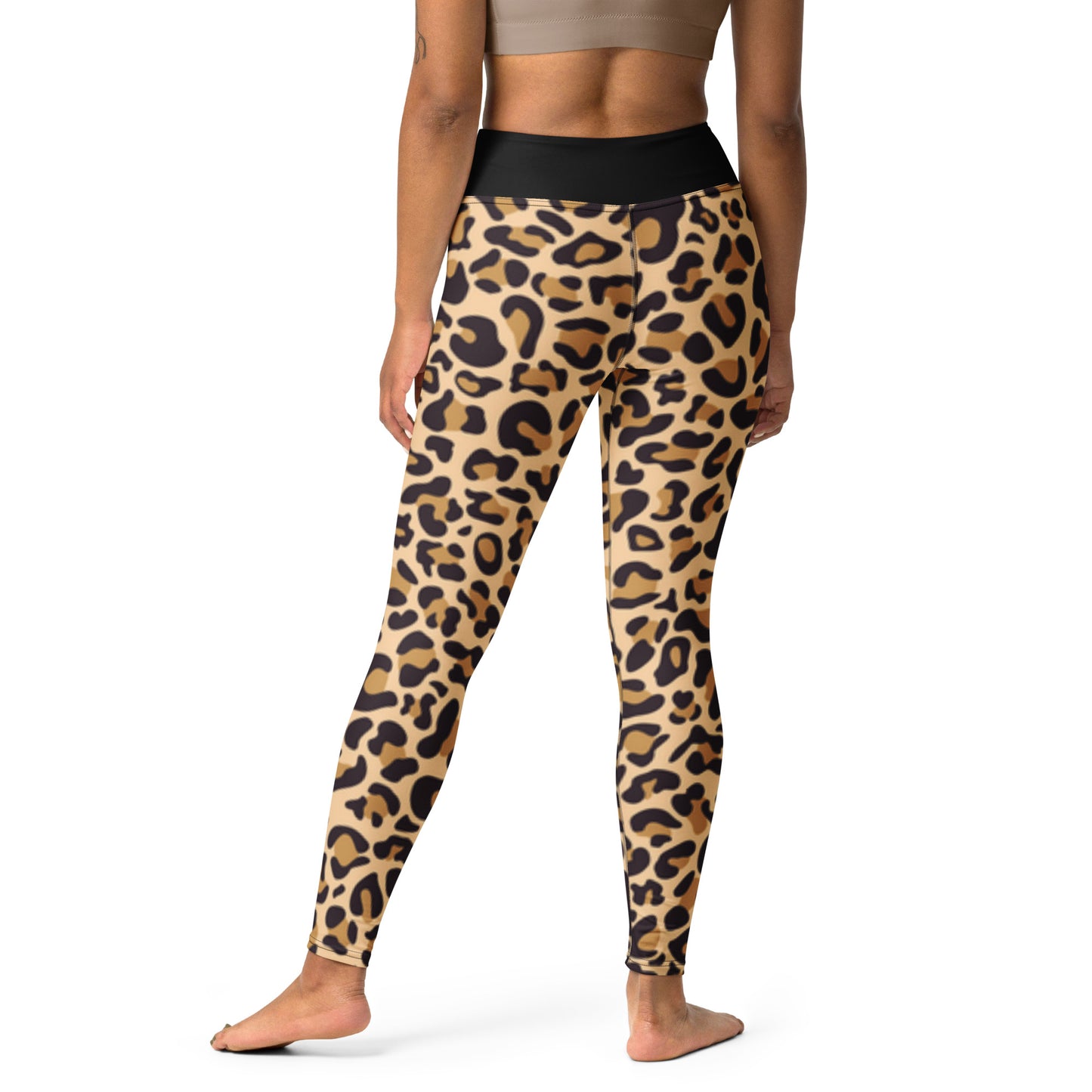 Leopard Raised Waist Yoga Leggings