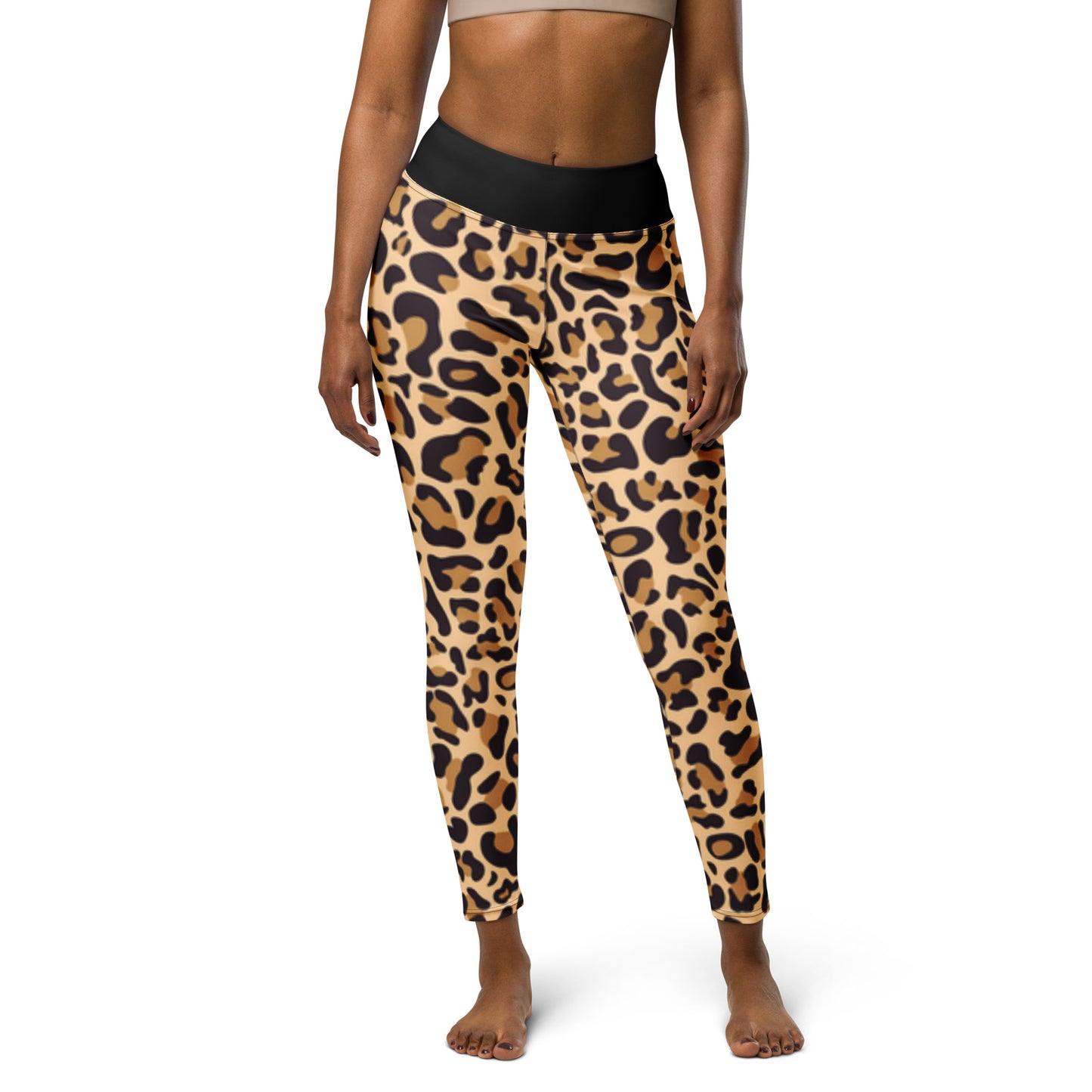 Leopard Raised Waist Yoga Leggings