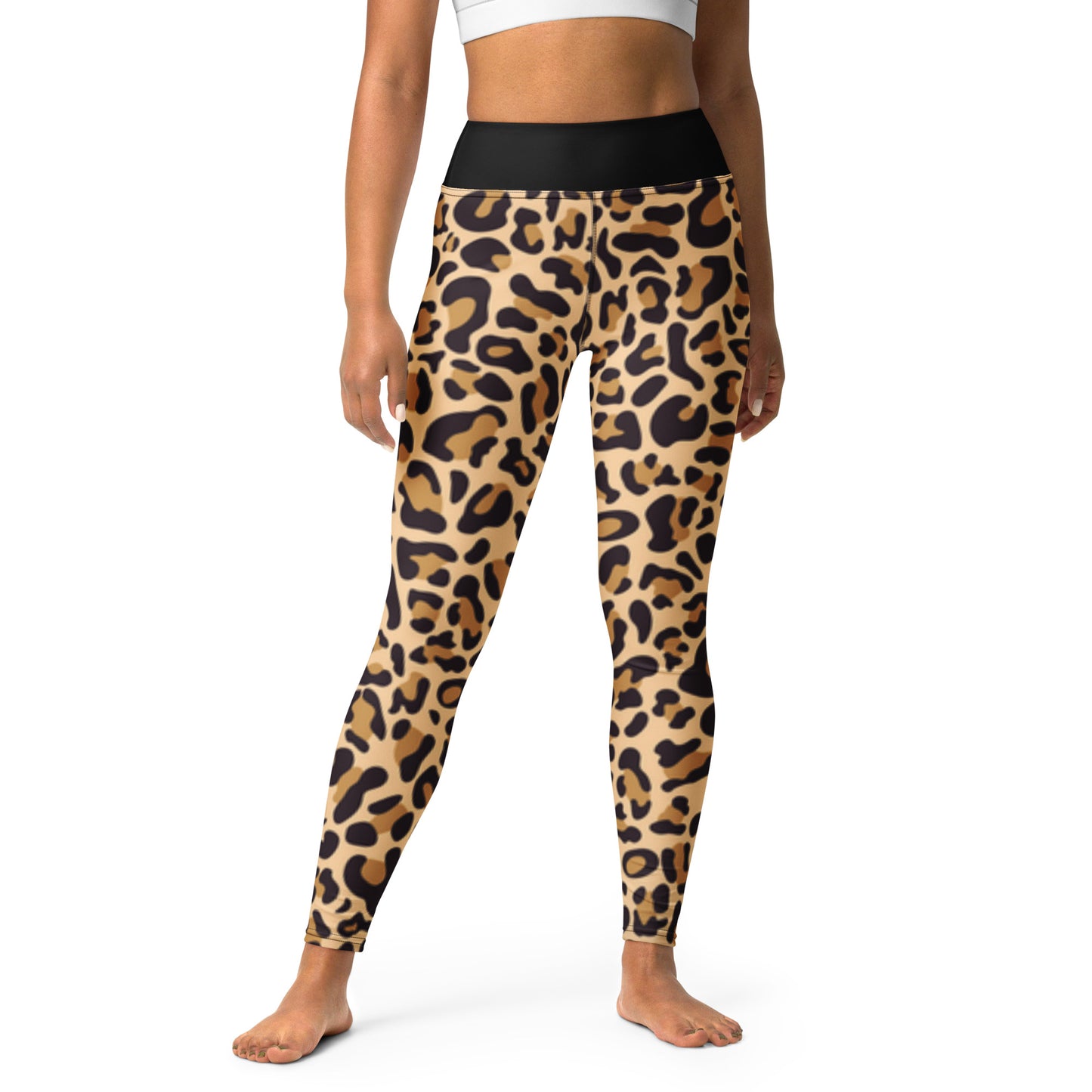 Leopard Raised Waist Yoga Leggings