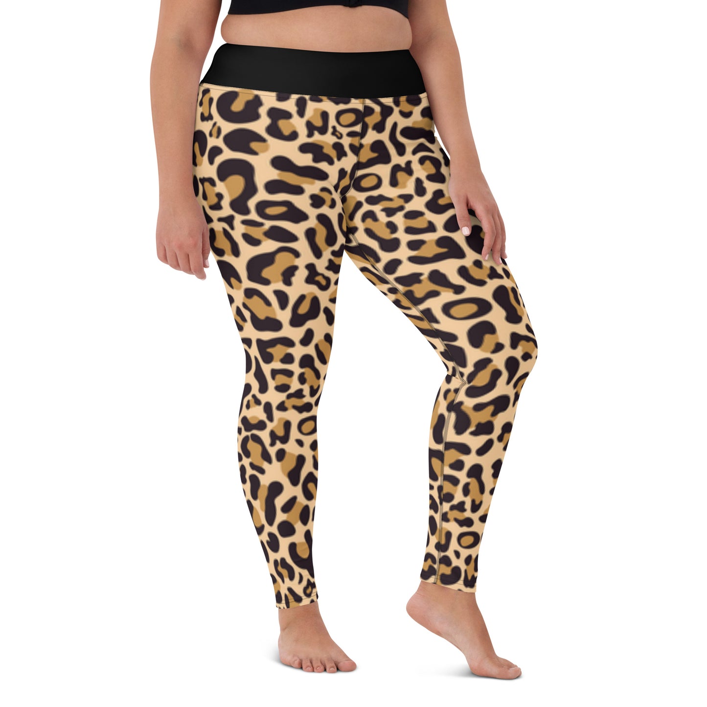 Leopard Raised Waist Yoga Leggings