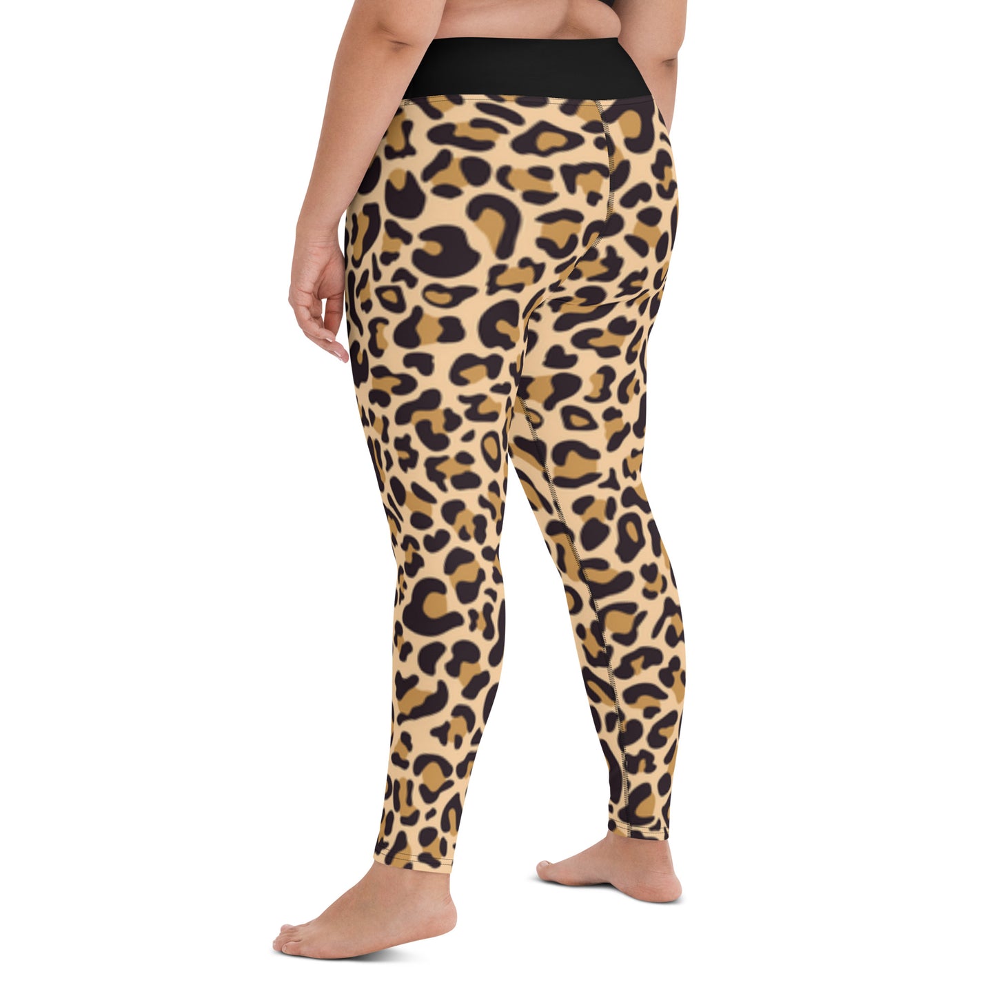 Leopard Raised Waist Yoga Leggings