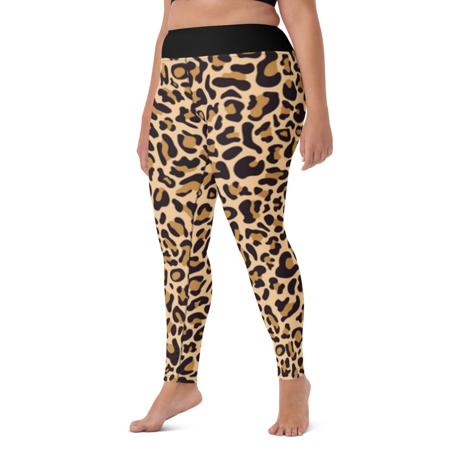 Leopard Raised Waist Yoga Leggings