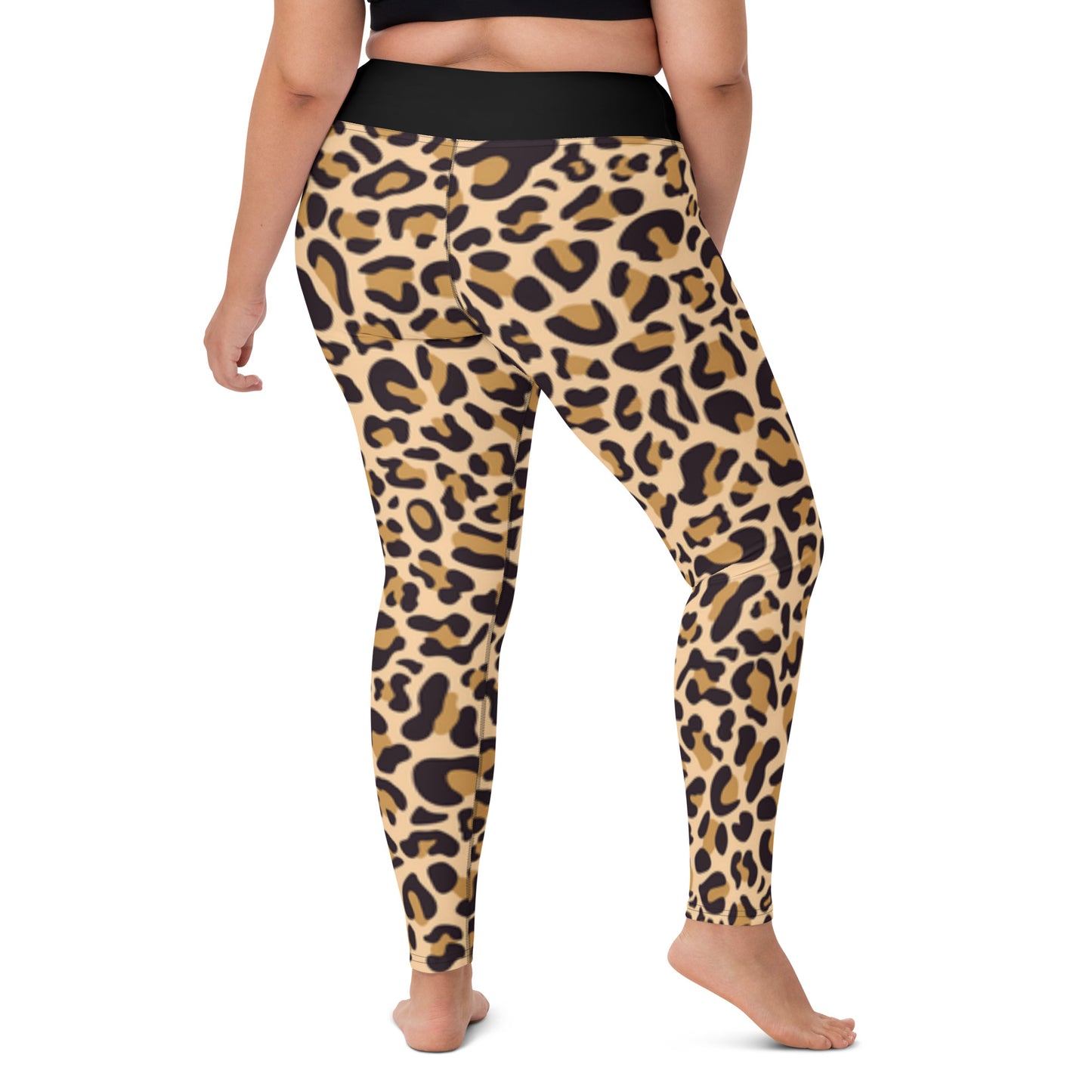 Leopard Raised Waist Yoga Leggings