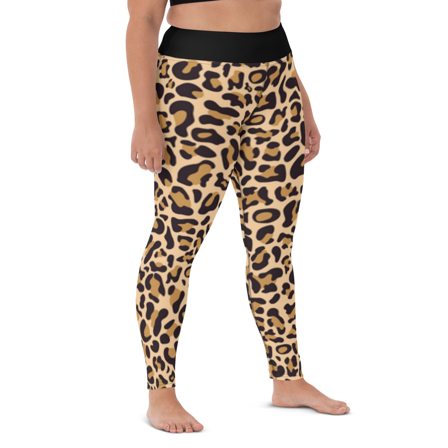 Leopard Raised Waist Yoga Leggings