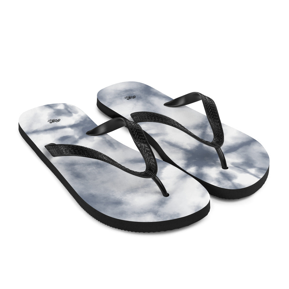 Grey Slash Flip-Flops