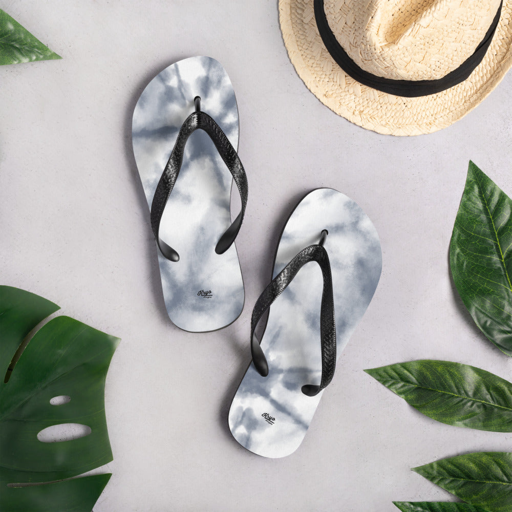 Grey Slash Flip-Flops