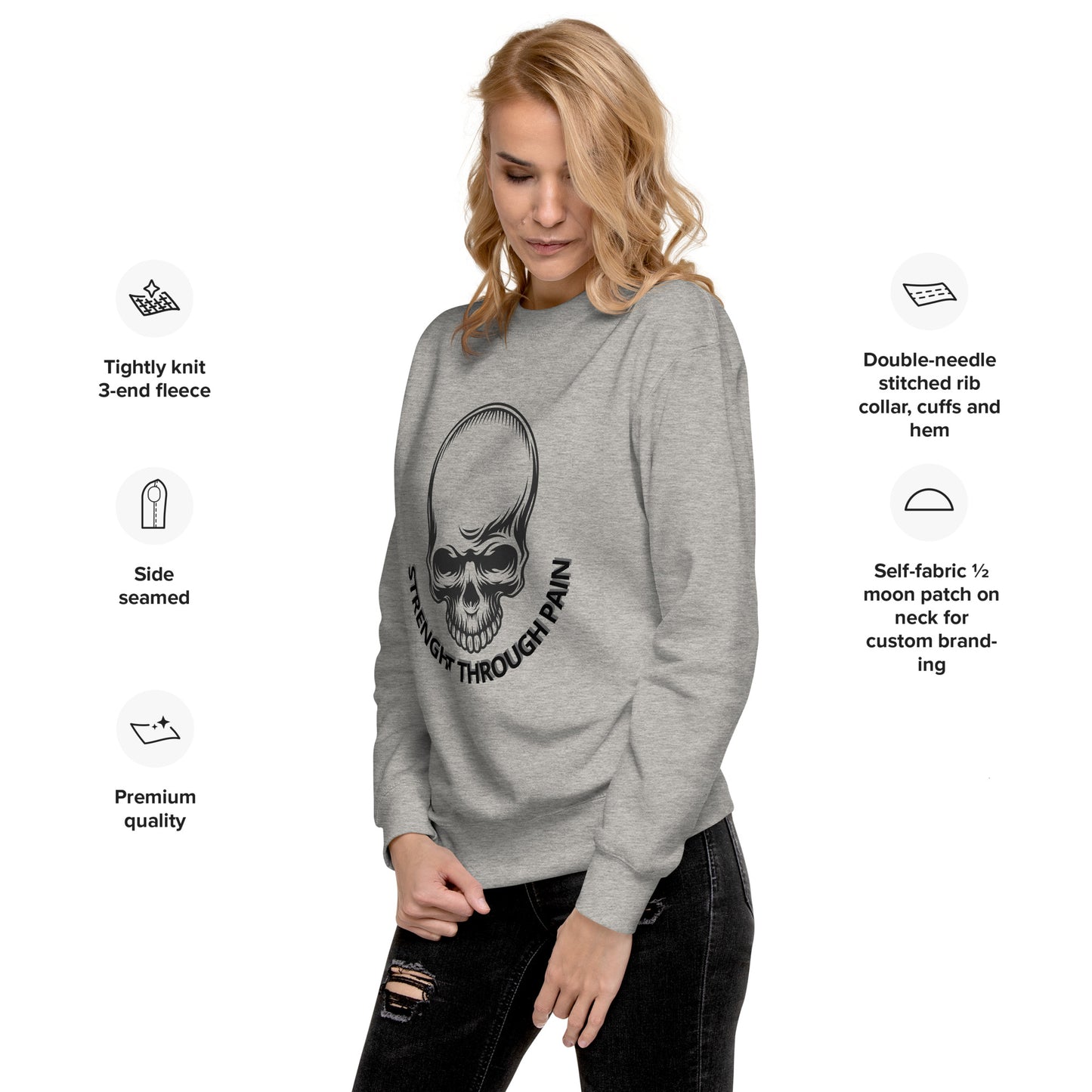 Women’s Premium Skull Sweatshirt