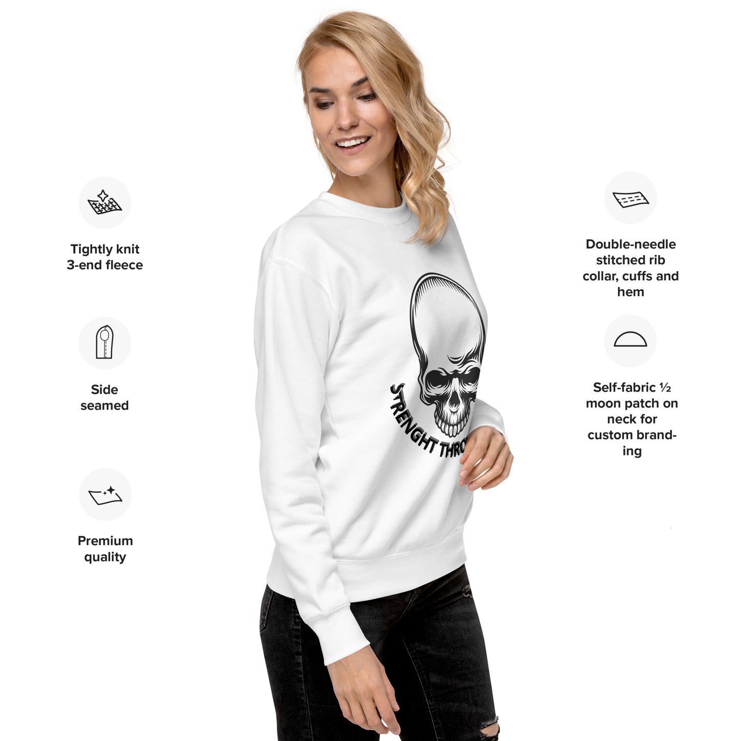 Women’s Premium Skull Sweatshirt