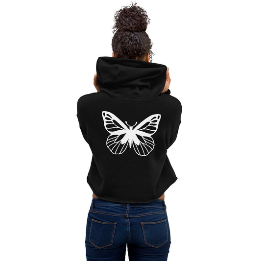 Crop Butterfly Hoodie