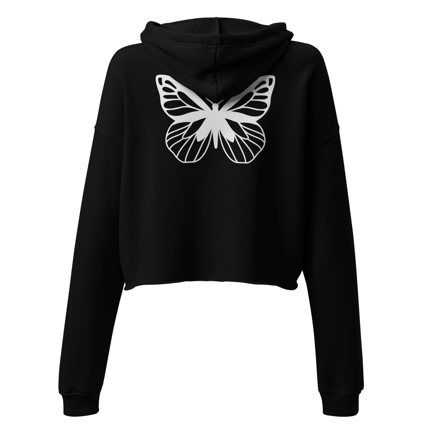 Crop Butterfly Hoodie