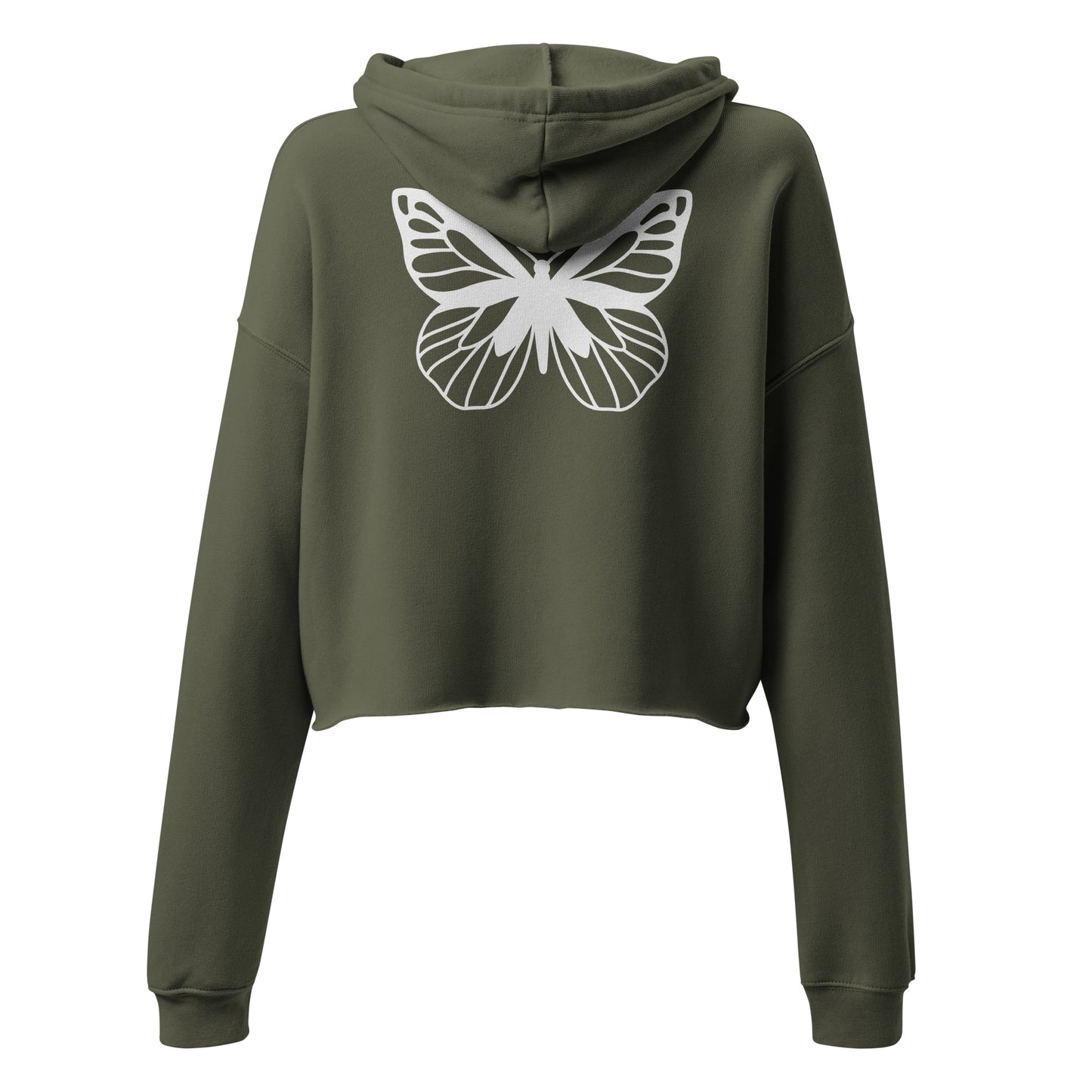 Crop Butterfly Hoodie