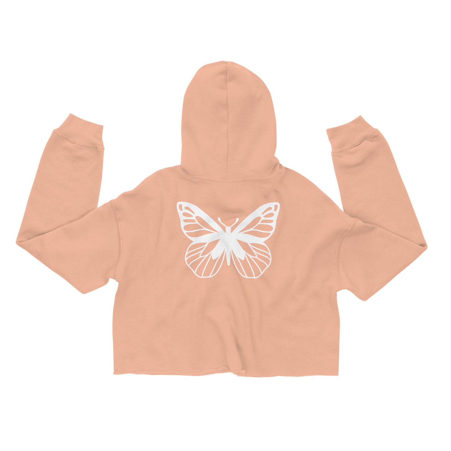 Crop Butterfly Hoodie