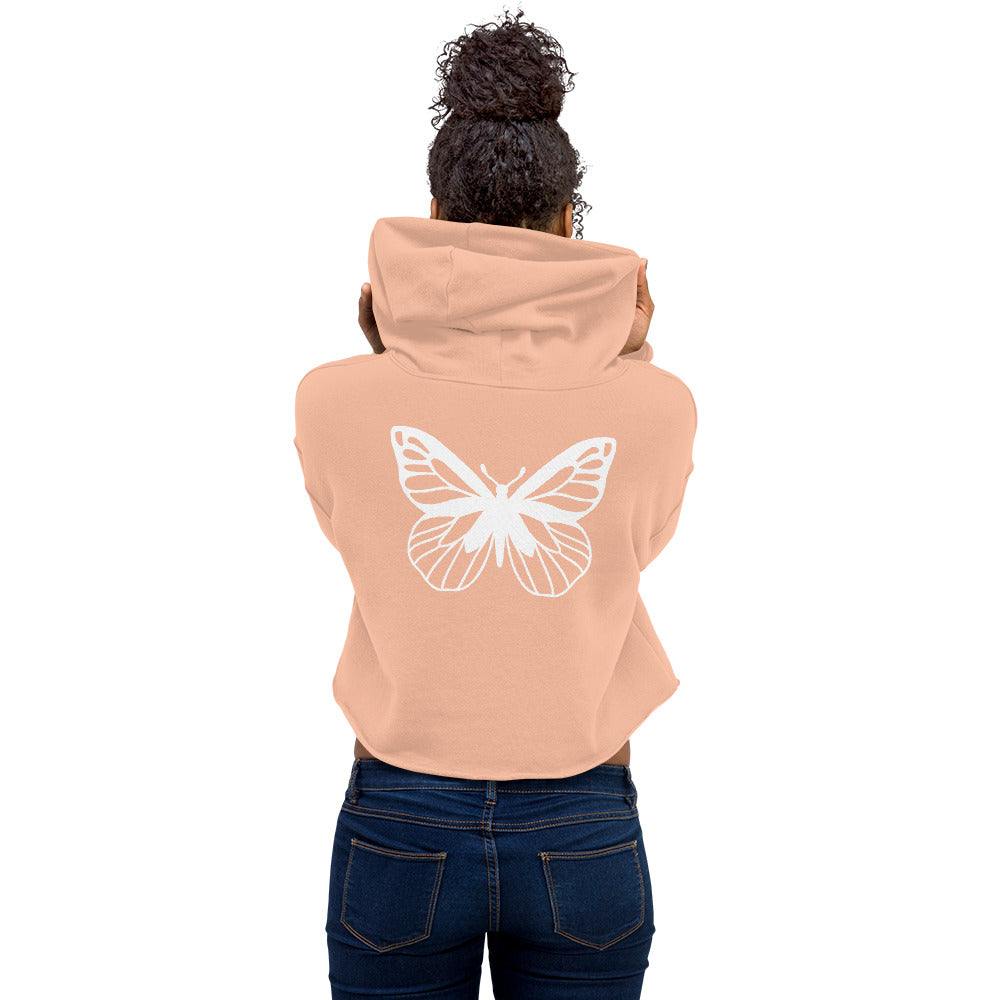 Crop Butterfly Hoodie