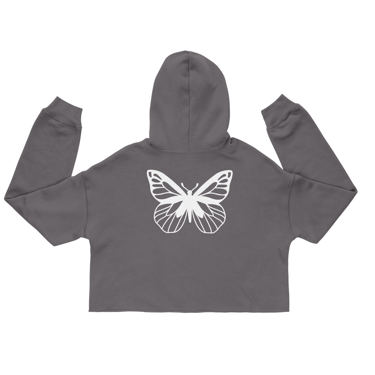 Crop Butterfly Hoodie