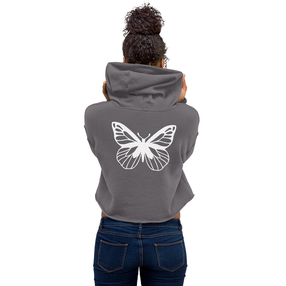 Crop Butterfly Hoodie