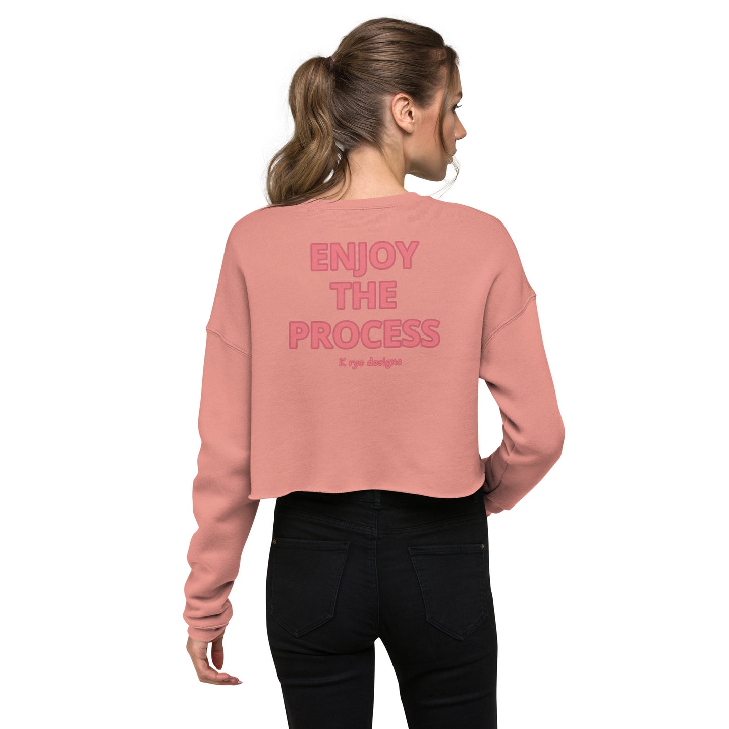 Enjoy The Process Crop Sweatshirt