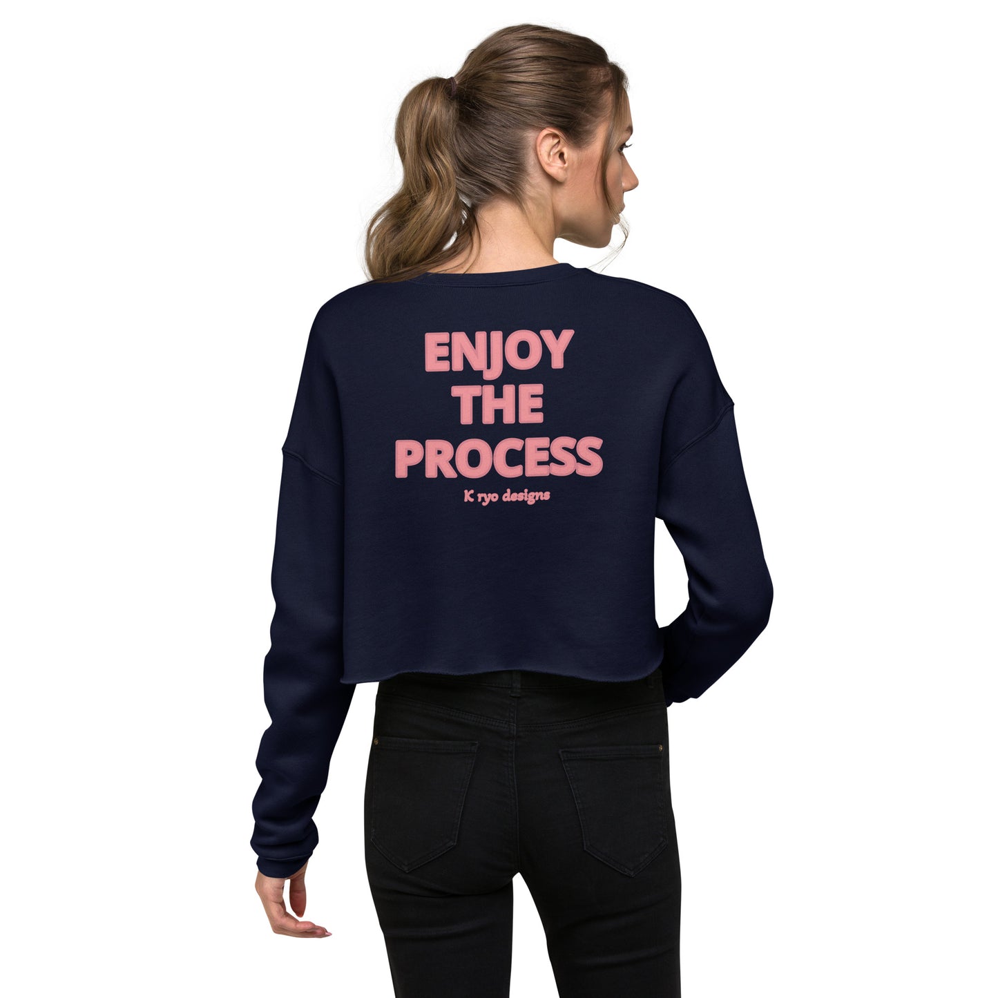 Enjoy The Process Crop Sweatshirt