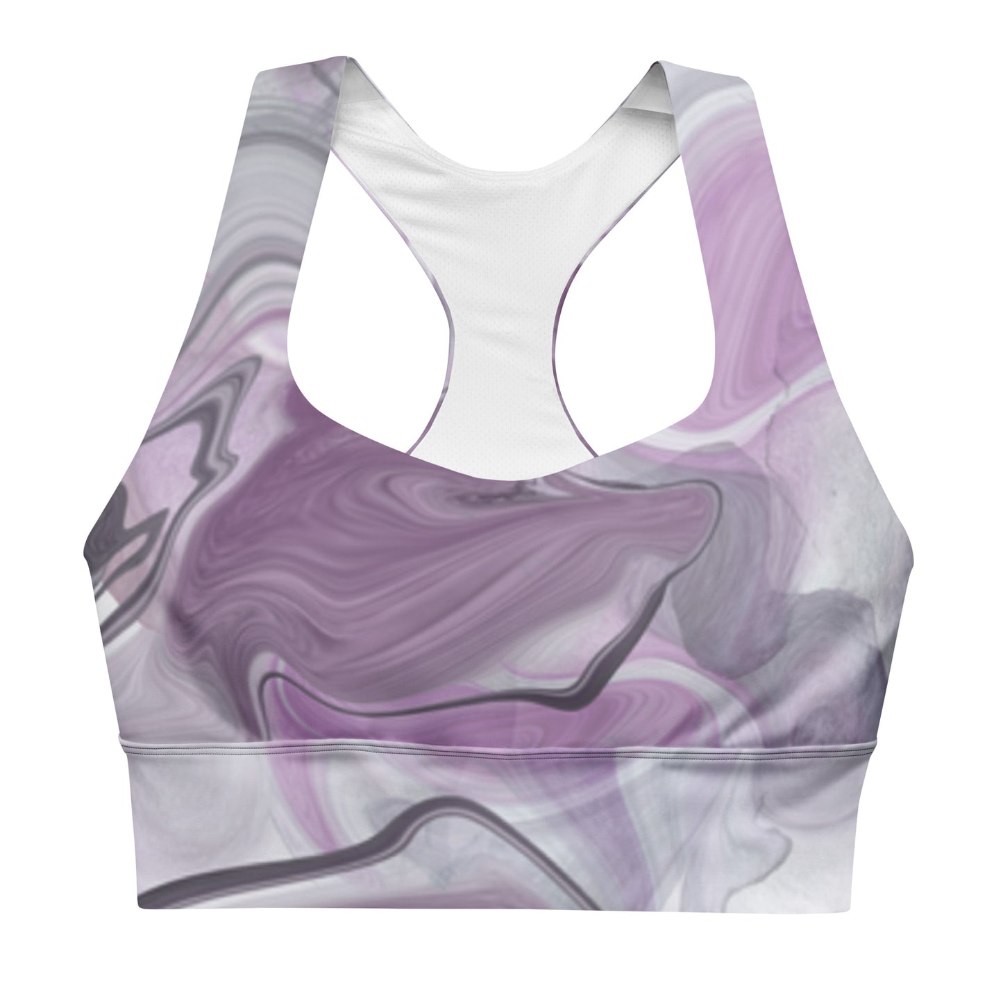 All over print longline sports bra