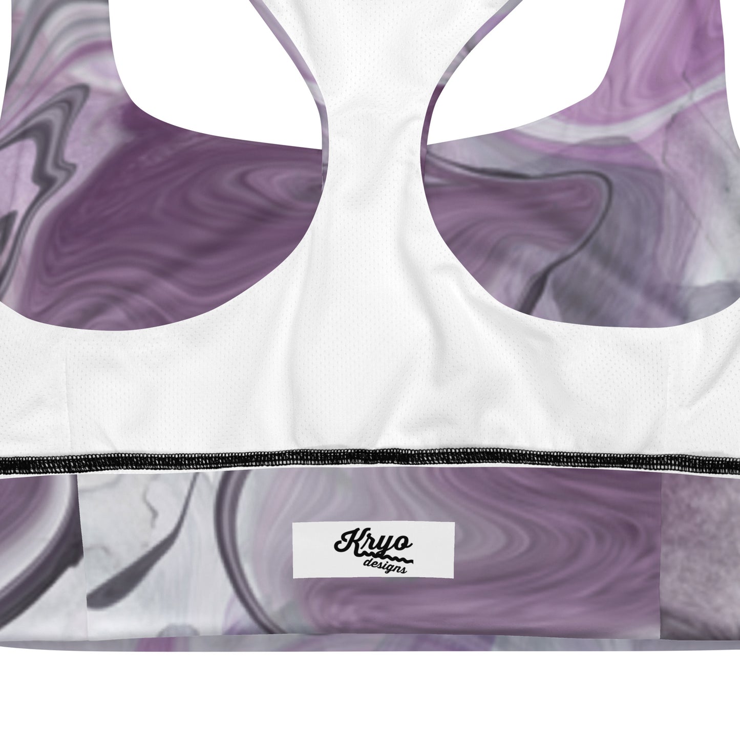 All over print longline sports bra