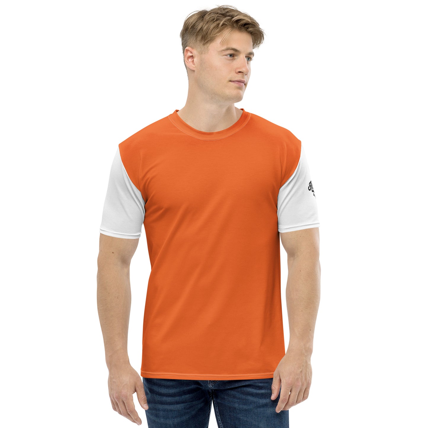 Orange & white t-shirt