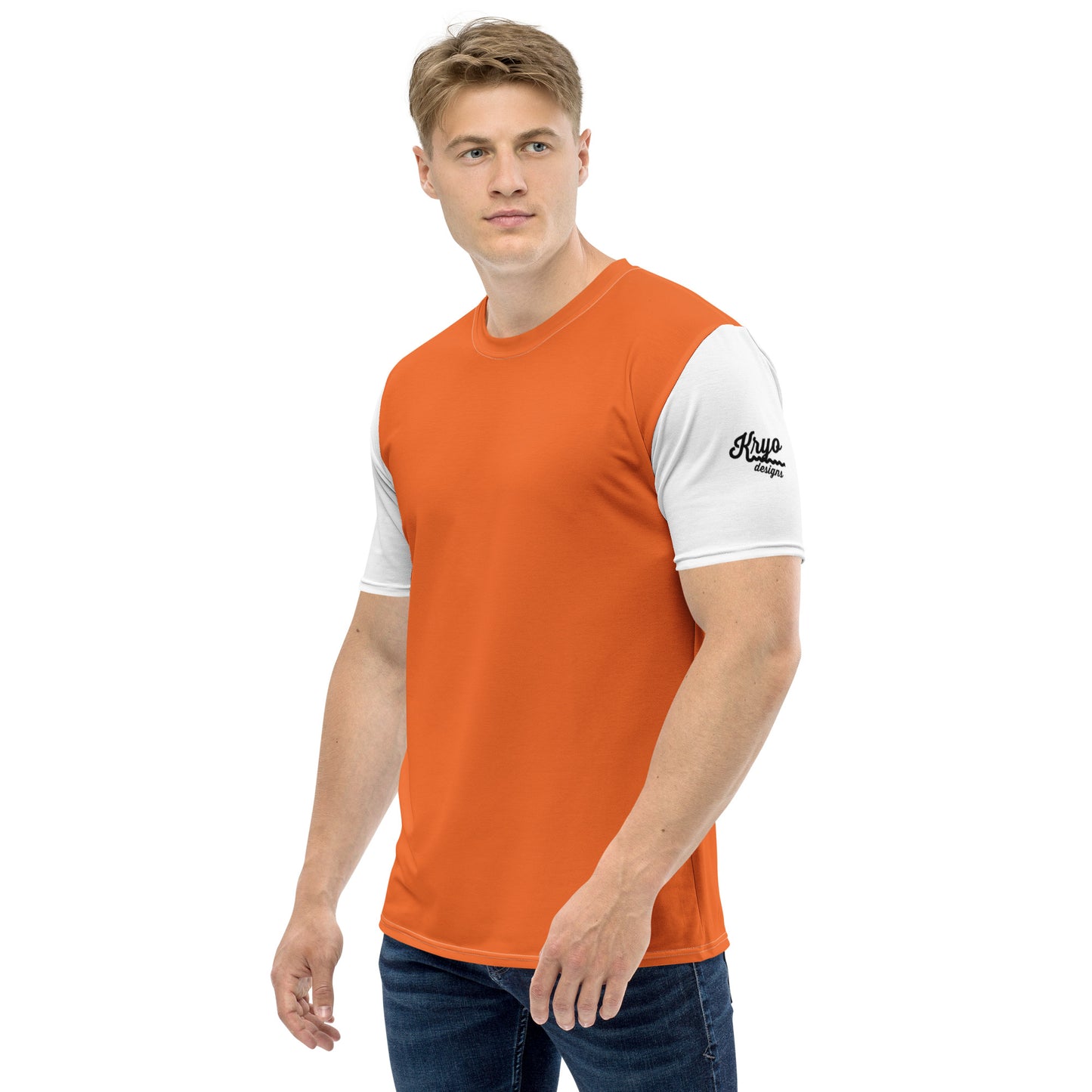 Orange & white t-shirt