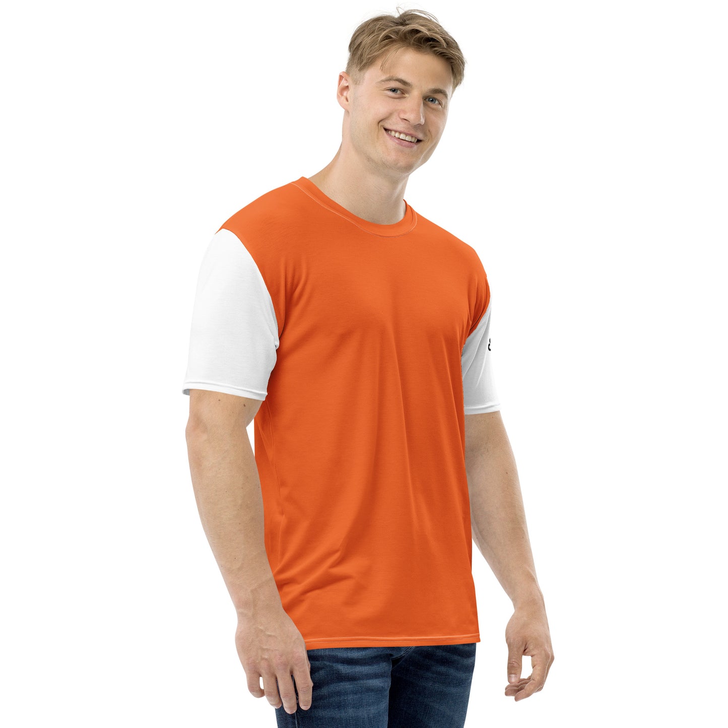 Orange & white t-shirt