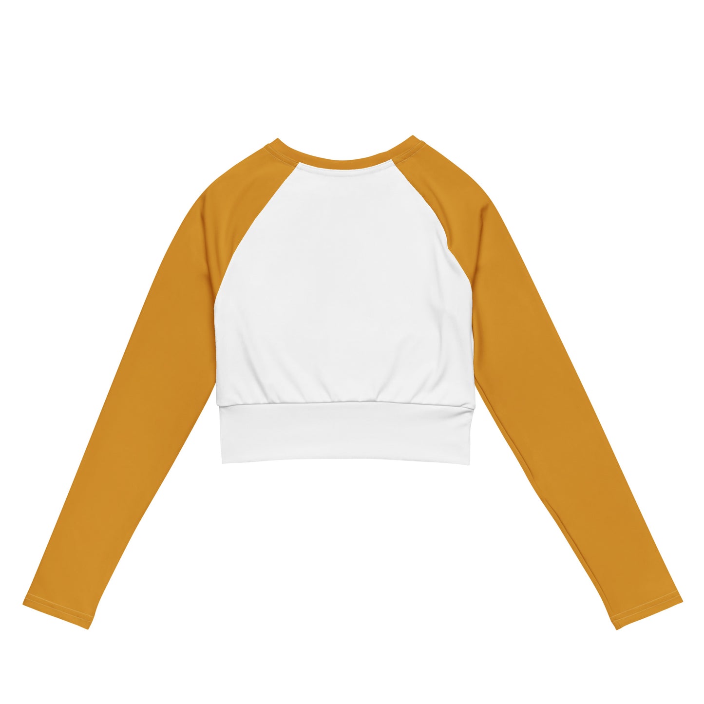 Recycled long-sleeve star crop top